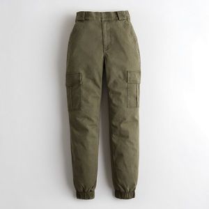 High-rise utility joggers